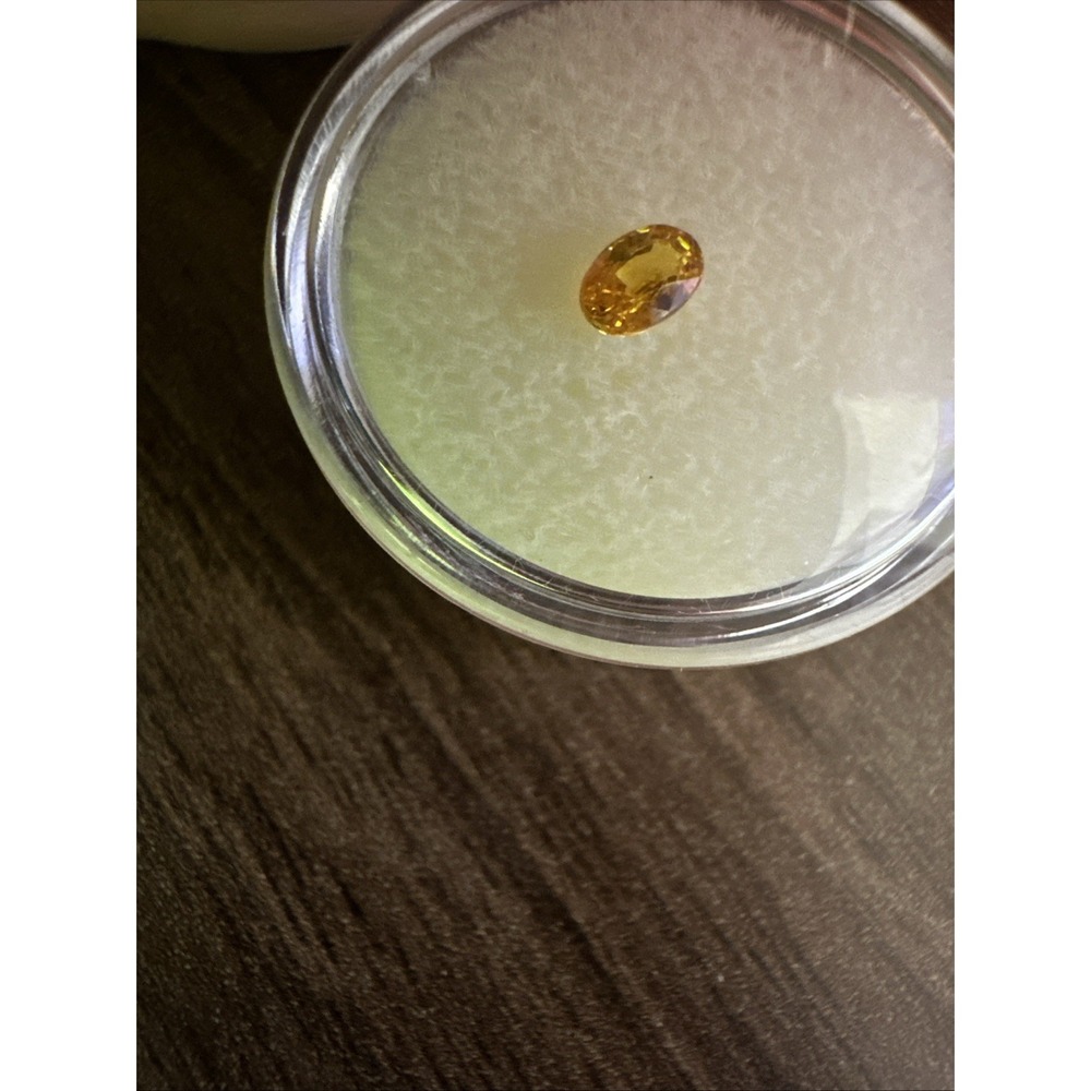 .48ct Golden Sapphire Loose Gemstone‎ Oval Cut Yellow Faceted Stone